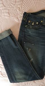 True religion dark distressed boyfriend